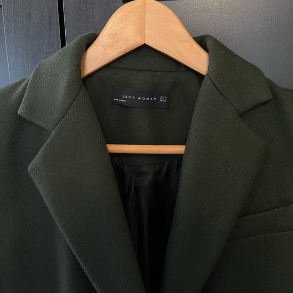 Zara green top coat - Picture 6 of 9
